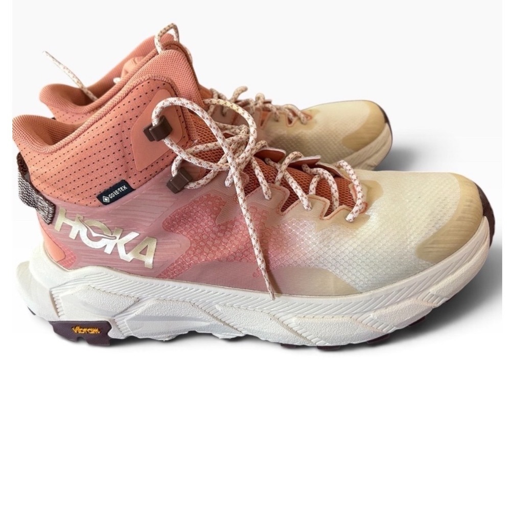 Hoka Trail Code GTX Womens 10.5 Hiking Boots Gore-Tex Shifting Sand 1123166